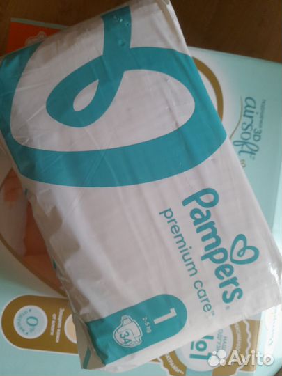 Памперс премиум care 1