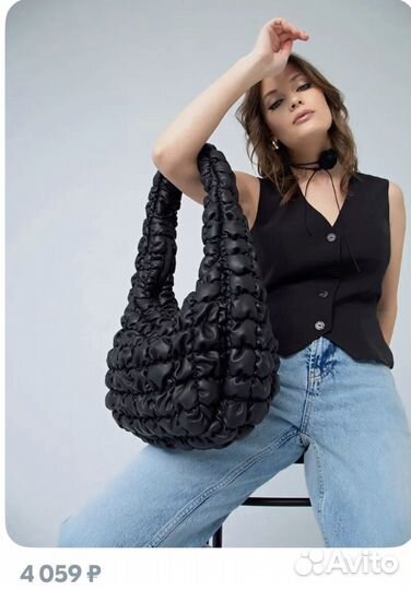 Сумка стеганая дутая gate31 ozhinskaya