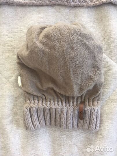 Комплект шерстяной шапка и снуд