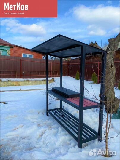 Мангал loft с крышей