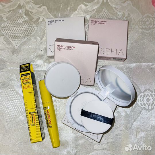 Кушон Missha 21 23 тон белый розовый красный