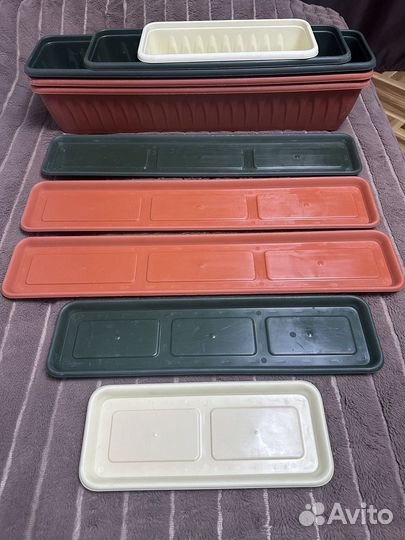 Ящики для цветов пластиковые