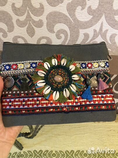 Женская сумочка на лето, зеленая