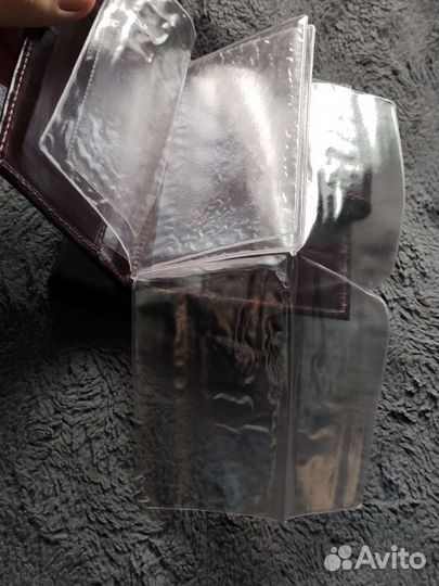 Бумажник водителя, кожа