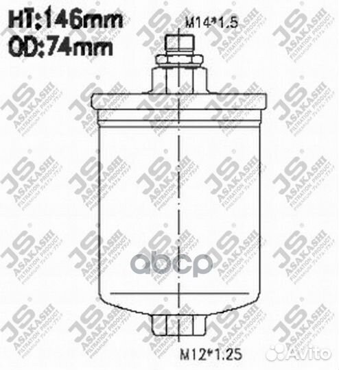 Фильтр топливный fs2015 JS Asakashi