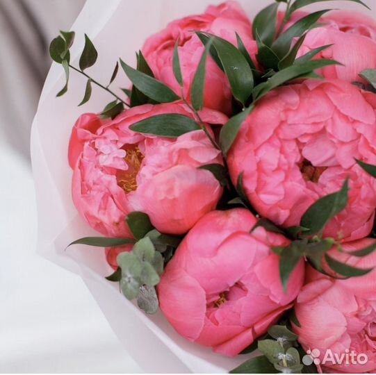 Букеты из голландских пионов