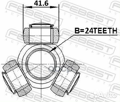 1916-E60 трипоид24X41.6BMW E90/E91/E92/E60/E61