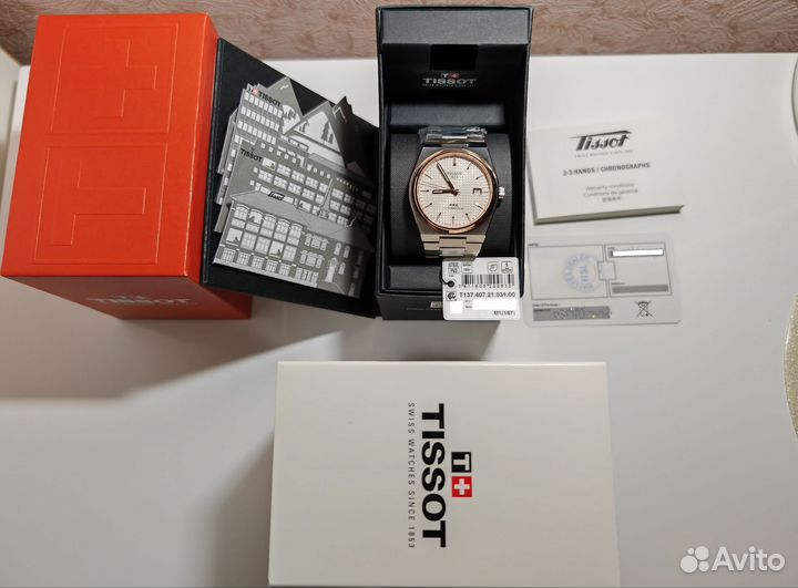 Часы наручные Tissot PRX T137.407.21.031.00 новые