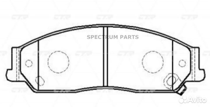CTR GK1024 / CKT-10 Колодки тормозные дисковые пер