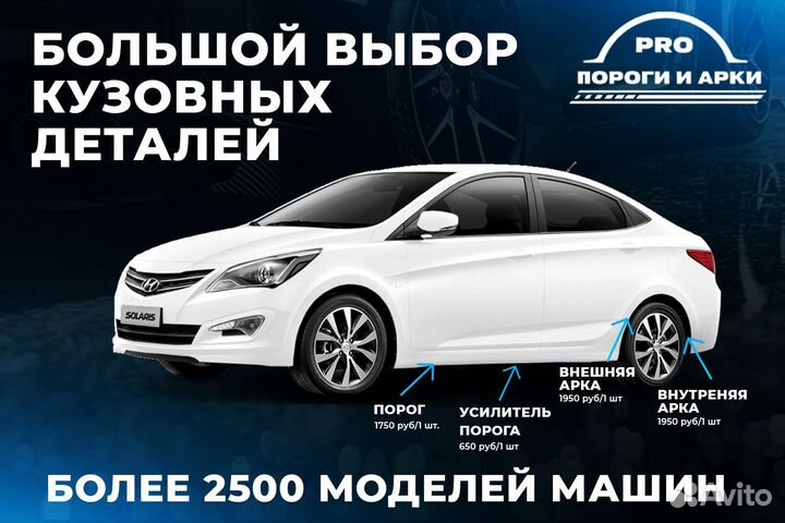 Ремонтные пороги на Hyundai Santa Fe (classik)