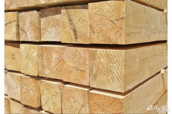 Брус сухой строганный 100*100*6000 мм