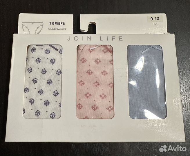 Трусы Zara original для девочки (3шт) 140