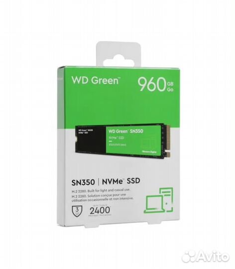960 гб SSD M.2 накопитель WD Green SN350 (WDS960G2