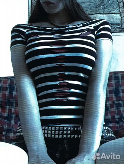 Топ y2k grunge gothic castom