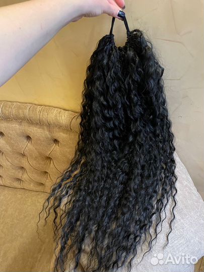 Хвост на резинке, накладной хвост, шиньон хвост