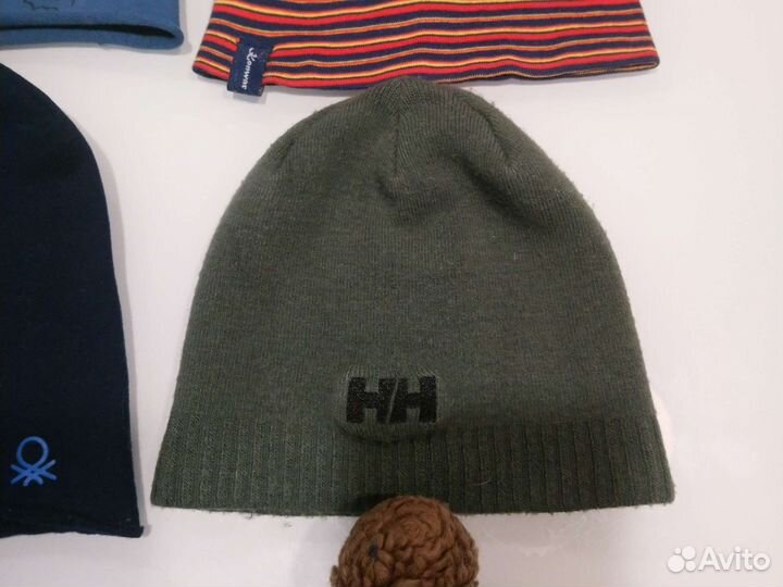 Шапки хлопок, Бенеттон, HM, hh