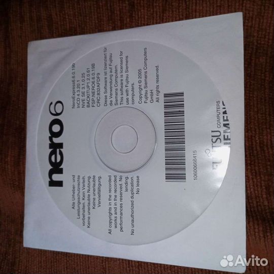 Fujitsu siemens computer pc. Программные диски