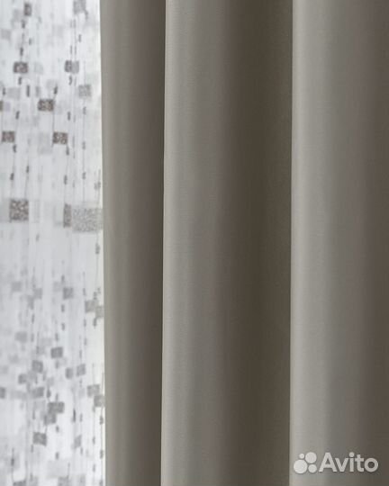 Шторы сатен Адора сливочный