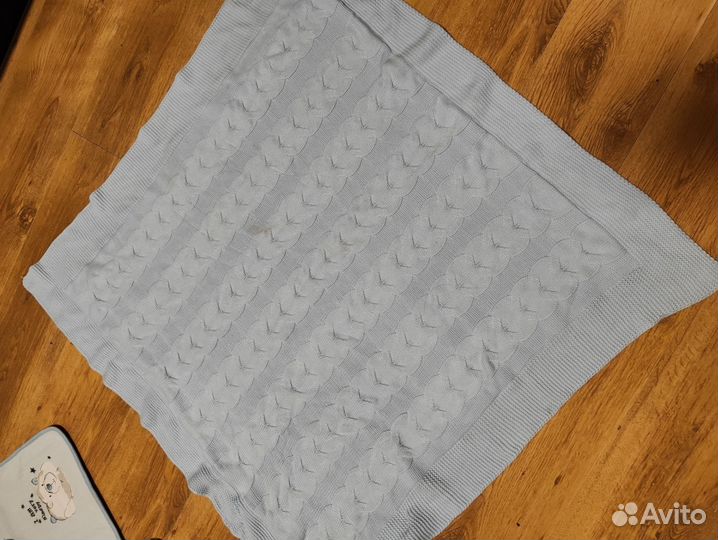 Плед детский вязаный