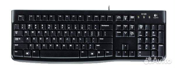 Клавиатура Logitech K120 проводная USB (новая)