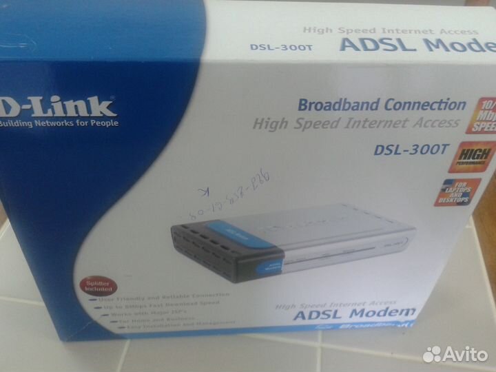 Модем D-Link DSL-300Т Новый