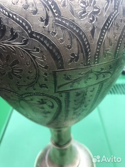 Ваза латунь 70е 60см