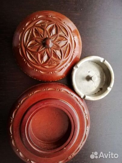 Пепельница из сибирского кедра