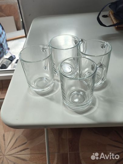Прозрачные чашки