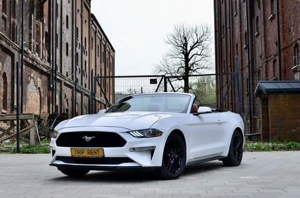 Аренда белого кабриолета Mustang 2020г