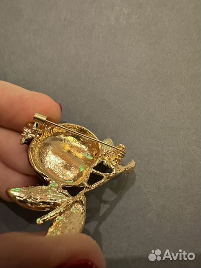 Брошь гранат