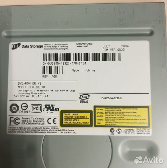 Оптический привод DVD-ROM drive LG
