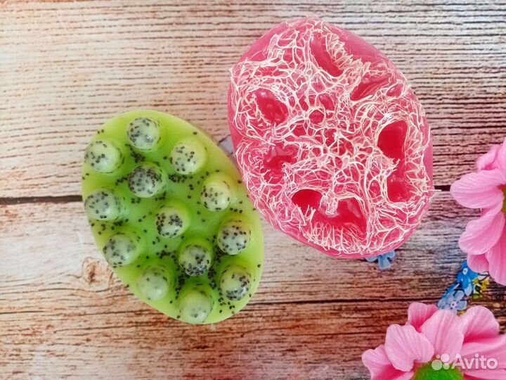 Наборы Мыло ручной работы с люфой