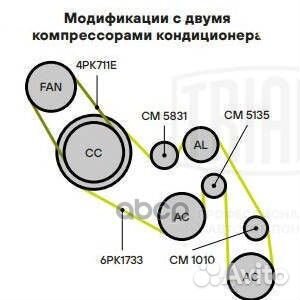 Ролик привод. ремня для а/м VW Crafter (16) 2