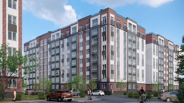 2-к. квартира, 69,1 м², 2/8 эт.