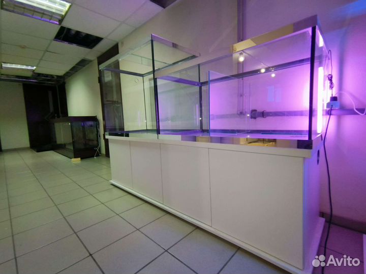 Аквариумный комплес торговли рыбой раками