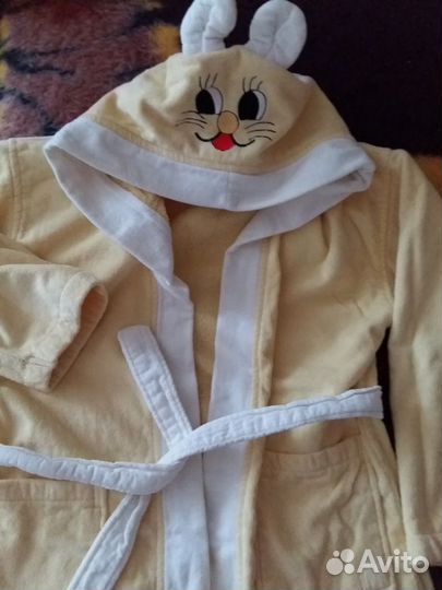 Махровый халат для девочки 13-14 лет