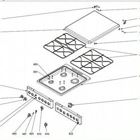 Запчасти для газовых и электрических духовок, плит
