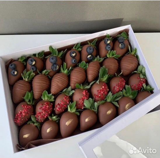 Клубника в бельгийском шоколаде, сюрприз, подарок