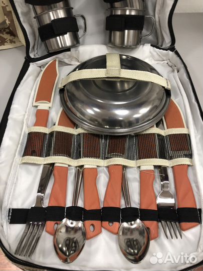 Рюкзак для пикника с посудой на 4 персоны 45*30*20