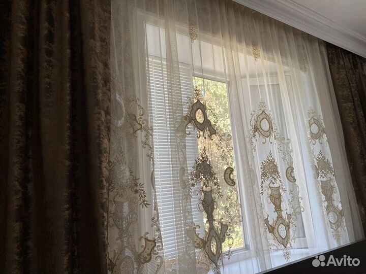 Комплект шторы и тюль бу