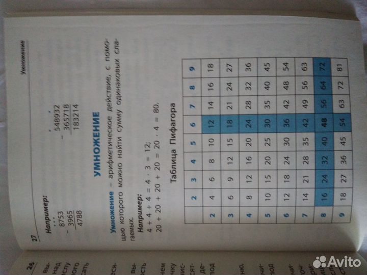 Правила по математике