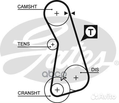Комплект ремня грм k015308 Gates