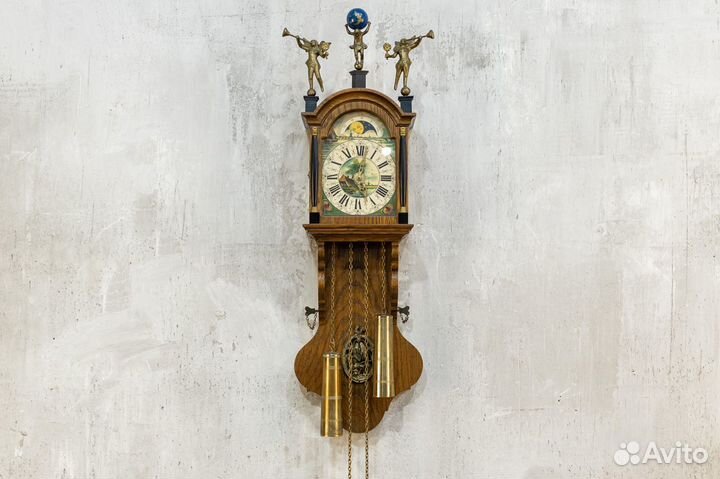 Старинные настенные часы Wuba Warmink с боем