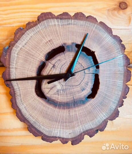 Настенные часы из дерева