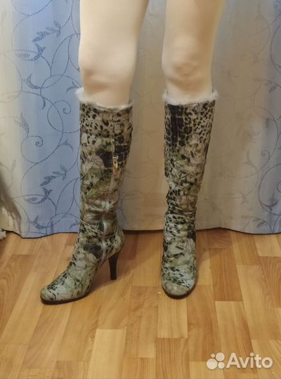 Сапожки зимние натуральная замша