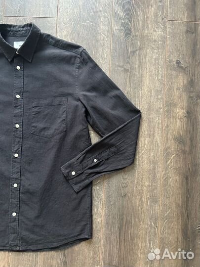 Льняная рубашка H&M (S) Оригинал