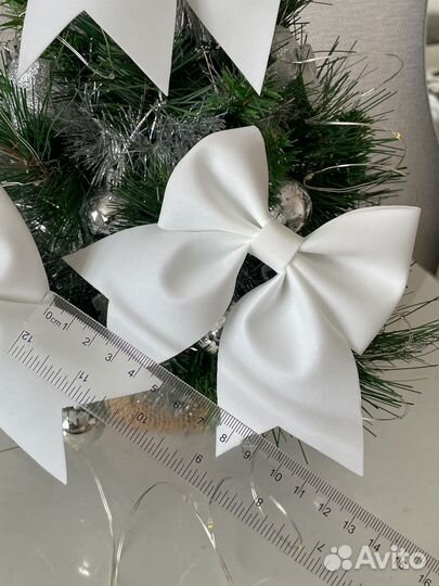 Банты на елку, елочное украшение игрушка шар