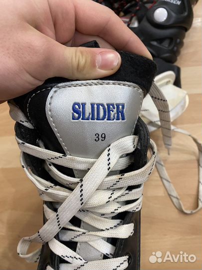 Коньки хоккейные atemi Hockey Slider 39 размер