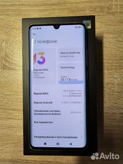 Xiaomi Mi Note 10 Lite White 6Gb/128Gb