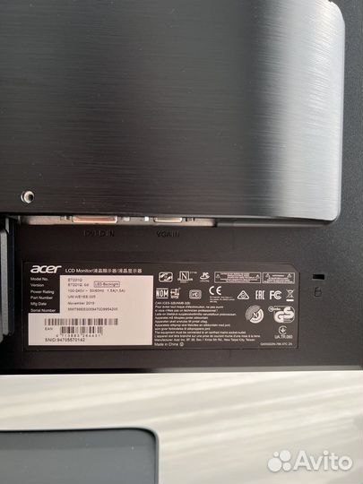 Монитор Acer ET221Q 22 дюйма